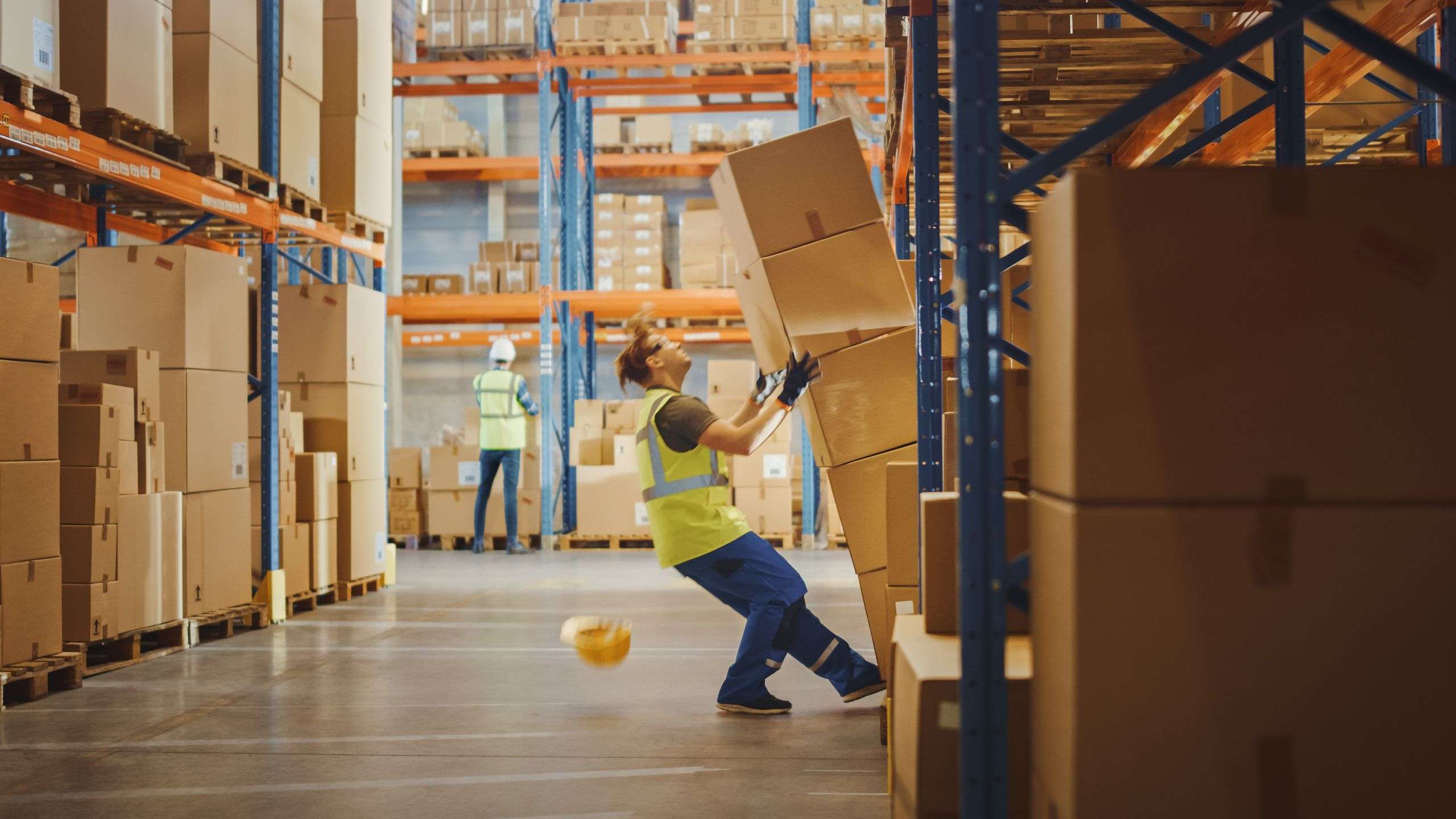 Warehouse worker accident